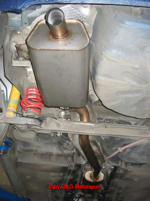 Race Abgasanlage 63 mm Clio B RS PH 1+2